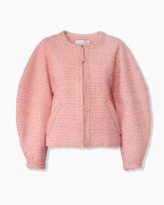Tweed Arc-Sleeve Jacket
