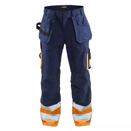 Blåkläder Bundhose High Vis Kl.1, 15291860, Farbe Marinblau/Orange, Größe D92