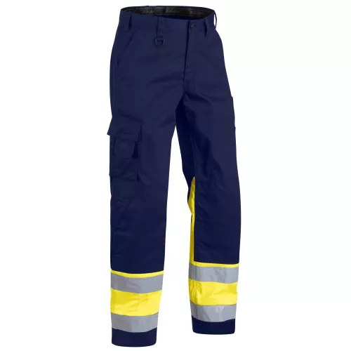 Blåkläder High Vis Bundhose Kl. 1, 15641811, Farbe Marineblau/Gelb, Größe C46