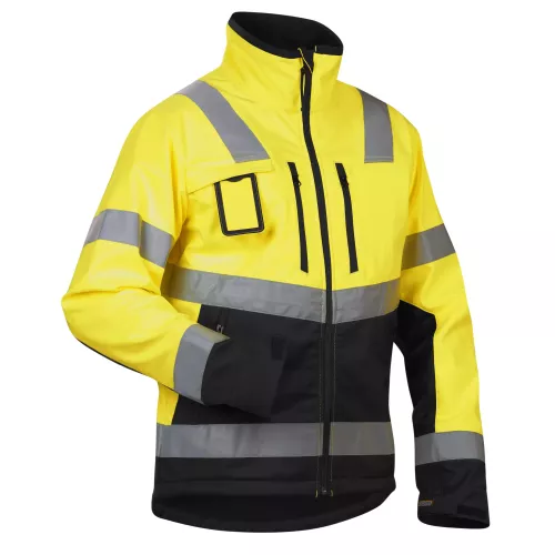 Blåkläder High Vis Softshelljacke Kl. 2, 49002517, Farbe Gelb/Schwarz, Größe XL