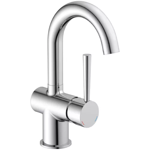 Schütte Waschtischarmatur ″CORNWALL″ energiesparende Cold-Start-Funkt., 150 schwenkbar, inkl. Pop-up