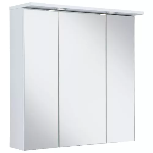Schildmeyer Spiegelschrank ″SPS 700.1 Spot made in Germany″ Breite 70 cm, 3-türig, 2 LED-Einbaustrahler, Schalter-/Steckdosenbox
