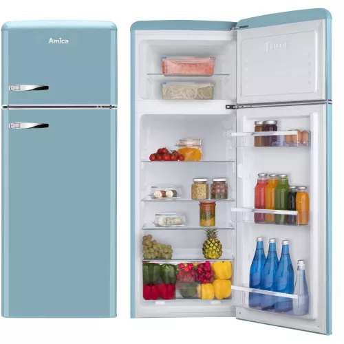 Amica Kühl-/Gefrierkombination ″DTR 374 190 T″ 144 cm hoch 55 cm breit