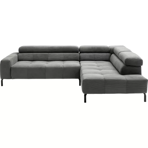 Home affaire Ecksofa ″Claya, L-Form, incl. Kopfteilverstellung, Breite 276 cm″ wahlweise elektrischer Sitzvorzug