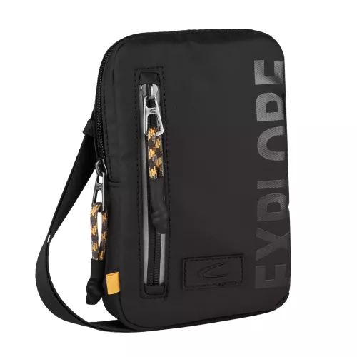 camel active Handytasche ″Explore″ wasserabweisendes recyceltes Nylon und reflektierende Reißverschlüsse