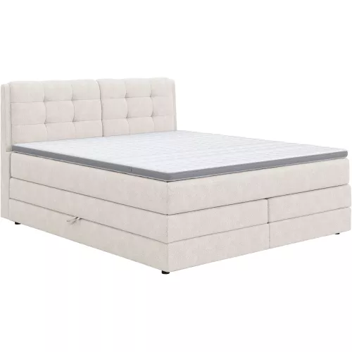 COTTA Boxspringbett ″Fort II, in verschiedenen Breiten erhältlich - auch als Familienbett″ inkl. Bettkasten und Topper