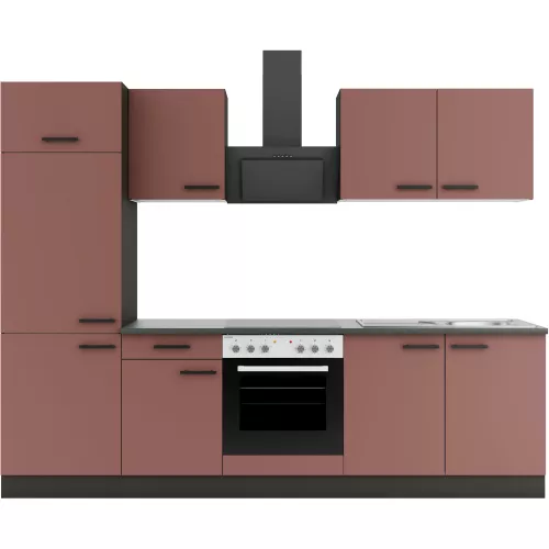 OPTIFIT Küchenzeile ″Palma″ Breite 270 cm, wahlweise mit E-Geräten, seitenverkehrt stellbar