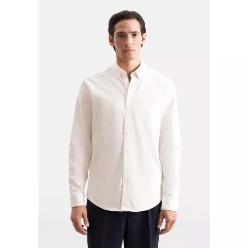 seidensticker Flanellhemd Regular 1/1 Button-Down-Kragen Uni