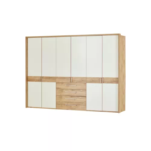 uno Drehtürenschrank  Keva ¦ holzfarben ¦ Maße (cm): B: 306,4 H: 220 T: 65.0 Schränke > Kleiderschränke > Drehtürenschränke - Höffner