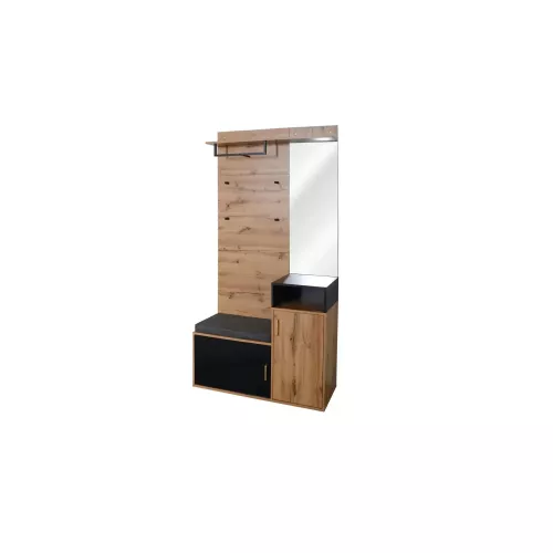 Garderobe   ¦ holzfarben ¦ Maße (cm): B: 104 H: 191,5 Garderoben & Kleiderstangen > Garderobensysteme - Höffner