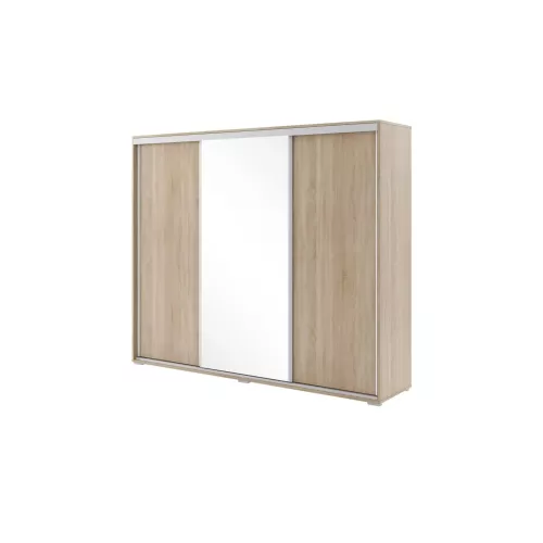 Schwebetürenschrank   ¦ holzfarben ¦ Maße (cm): B: 250 H: 215 T: 62.0 Schränke > Kleiderschränke > Schwebetürenschränke - Höffner
