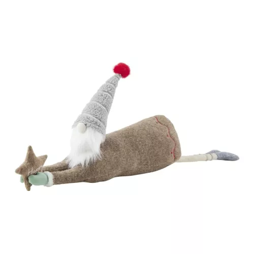 Zugluftstopper Wichtel   ¦ braun ¦ Polyester,Kunststoff ¦ Maße (cm): B: 11 H: 32 Weihnachten - Höffner
