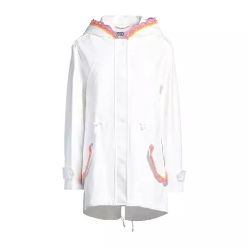 Moschino Couture Damen Weiß Jacke, Mantel & Trenchcoat Baumwolle