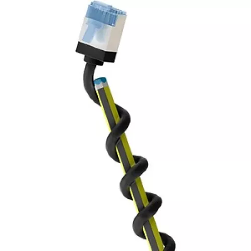 goobay RJ-45 Netzwerkkabel 2,0 m schwarz bis zu 10,00 Gbit/Sek. bis zu 500 MHz, 1 St.
