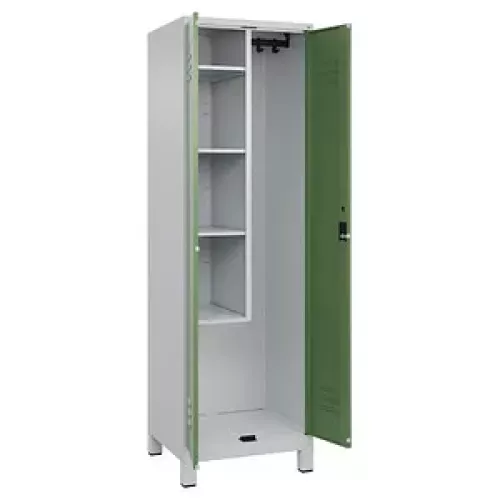 CP Putzmittelschrank Classic Plus 080110-00 S10021 lichtgrau, resedagrün 4 Fachböden 60,0 x 50,0 x 195,0 cm, aufgebaut, 1 St.