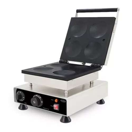 Pfannkuchenmaker 4× Ø10 cm – Elektrisch – 230 V – Edelstahl