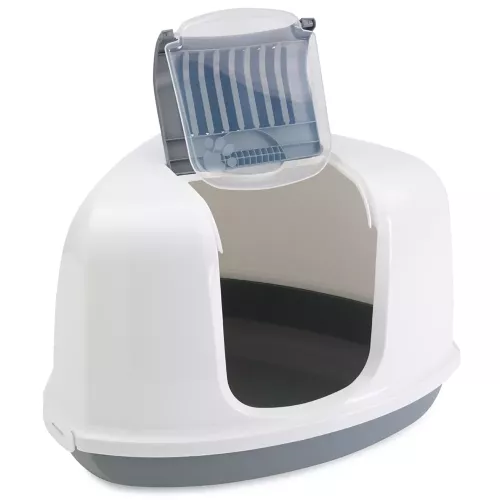 Set Toilette hellgrau/weiß+2 Filter+12 Bag it up Nestor Corner Savic