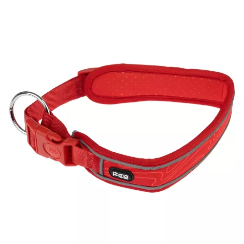 TIAKI Halsband Soft & Safe, rot Größe M: 45-55cm Halsumfang, B40mm Hund