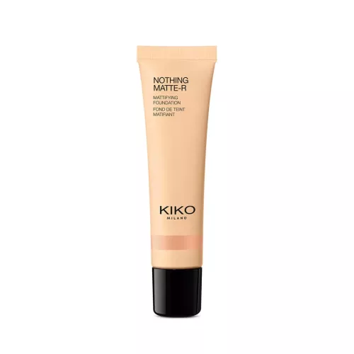 KIKO Nothing Matte-R Mattifying Foundation 06. Perfektionierende Fl&uuml;ssig-Foundation mit mattierendem Effekt f&uuml;r bis zu 12h