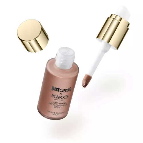 KIKO Just Cavalli X Kiko Milano Lumicanvas Skin Enhancer Spf30 04. Highlighter-Serum und Flüssig-Bronzer LSF 30