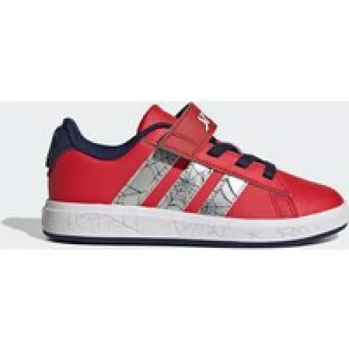 Adidas ADIDAS MARVEL SPIDER-MAN GRAND COURT KIDS SCHUH Pure Ruby / Silver Metallic / Dark Blue Kinder 33 1/2