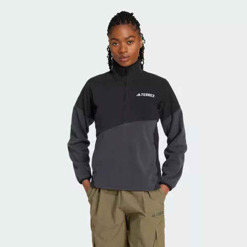 Adidas TERREX Multi Climawarm Fleece-oberteil Black / Carbon Frauen S
