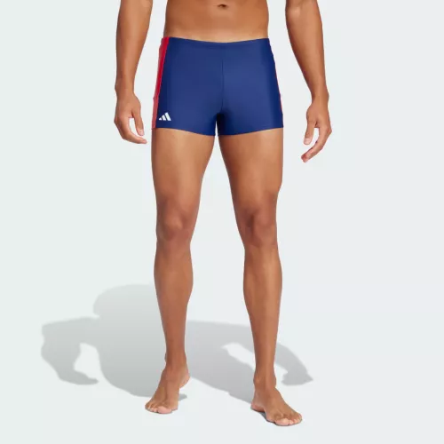 Adidas Colorblock Swim Boxer-Badehose Männer Dark Blue / Pure Ruby / Lucid Red XL
