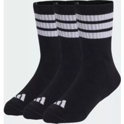 Adidas 3-Streifen Kids Socken, knöchellang, mit Polsterung, 3er-Pack Black / White / White Kinder 25-27