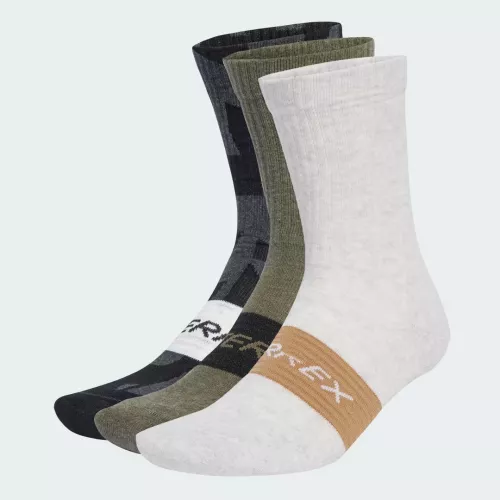 Adidas Terrex Multi Socken, 3 Paar Black / Olive Strata / White Unisex 40-42