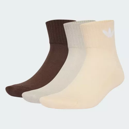 Adidas Mid Ankle Socken, 6 Paar Brown / Putty Grey / Crystal Sand Unisex 37-39