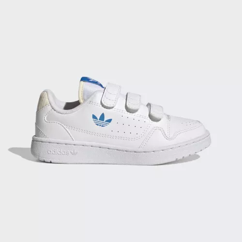 Adidas NY 90 Schuh Cloud White / Blue Rush / Ecru Tint Kinder 29