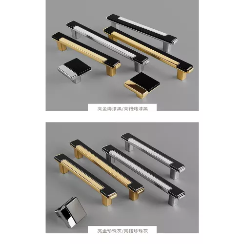 Kabinett Knöpfe Küche Griff Moderne Mode Schublade Knöpfe Zieht Schwarz Chorme Splitter Möbel Griff Tür Hardware Kostenloser Versand