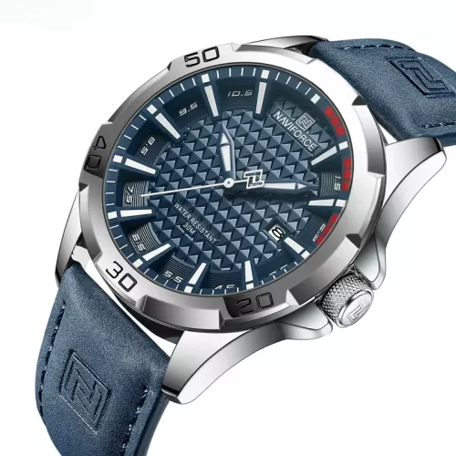 NAVIFORCE Marke Männer Mode Quarz Uhren Männlichen Lederband Sport Wasserdichte Armbanduhren CalendarClock Relogio Masculino