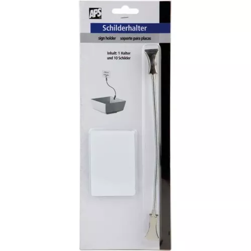 Schilderhalter -FLEXIBEL- 12 cm ohne Schilder