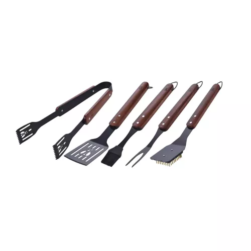 LAGUIOLE - Barbecue BBQ Set Grill Brat Pfannen Besteck 5 teilig Holzgriff