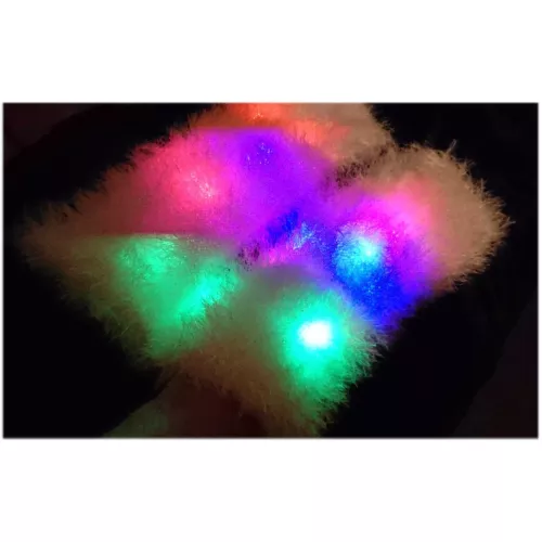 LED Bein Stulpen Beinlinge Farbwechsel Modi Light Up Fluffies Tecno Dance