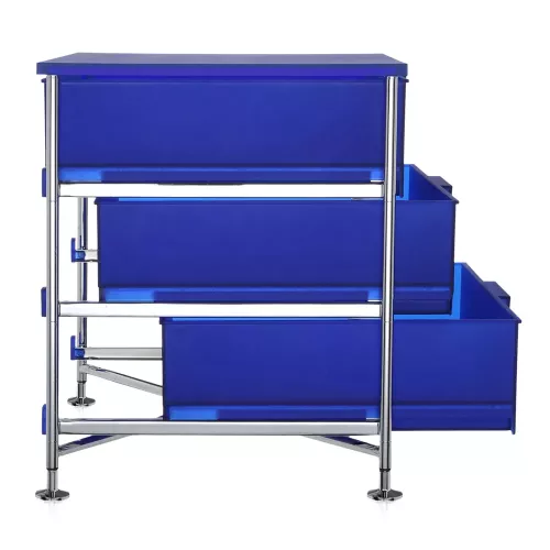 Kartell Mobil Container mit 3 Schubladen Kobaltblau [Antonio Citterio & Oliver Lw]
