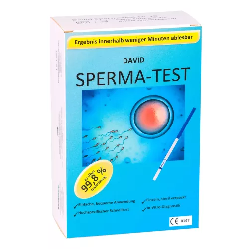 2 x David Spermatest Set semen sperm Fruchtbarkeitstest (7,47 &euro; pro 1 Stück)