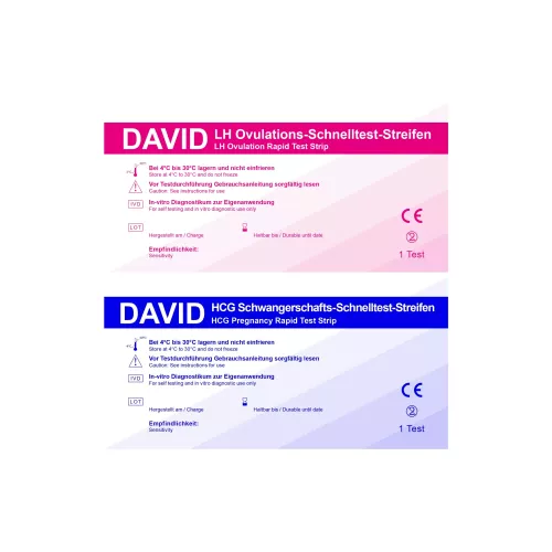 20 David Ovulationstest Streifen 20miu/ml + 5... (0,25 &euro; pro 1 Stück)