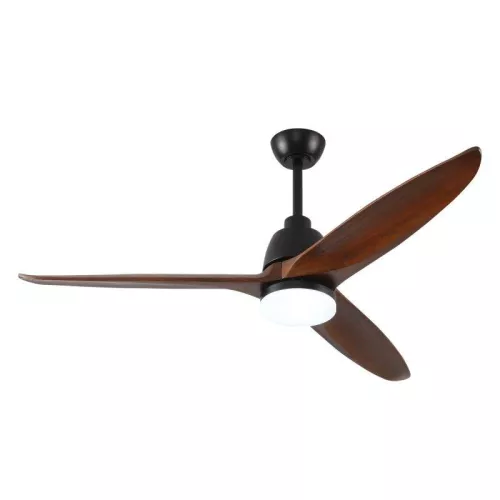 Ventilador de Techo con Luz Welltin EU56SHT-1689BK-1LT Motor DC 56″ 6 Velocidades Mando Silencioso Reversible LED