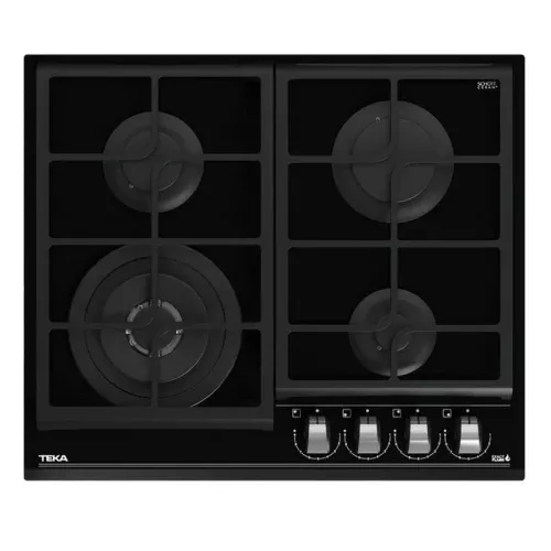 Teka GZC 64320 XB Placa de Gas Butano 4 Zonas 60cm Cristal Negro