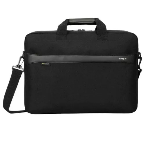 Maletín para portátil - Targus GeoLite EcoSmart Slim Brief, 15-16″, Resistente al agua, Correa Extraíble, Negro