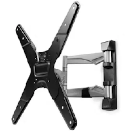 Nedis TVWM5530BK Soporte TV Pared 26 a 42″ VESA 75x75 a 400x400 Máx 30Kg Plata/Negro
