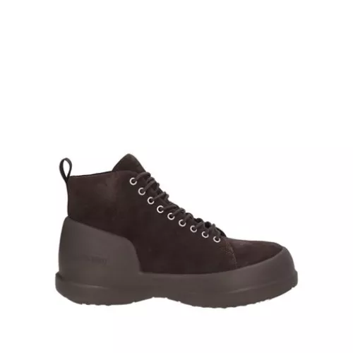Moon Boot Hombre Café Botines de caña alta Cuero