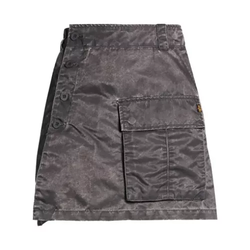 Alpha Industries Mujer Carbón Minifalda Nailon
