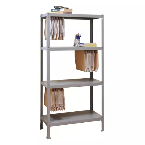 Estantería sin tornillos fileclick plus gris 160x100x36