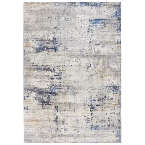 Alfombra polipropileno pinot 148/004 160x230cm pelo mediano geométrico azul