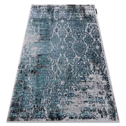 Alfombra de luxe moderna 2081 ornamento vintage - structural azul / gris 160x220 cm