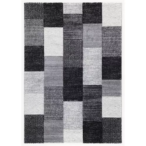 Alfombra ray gris/negro 190x133