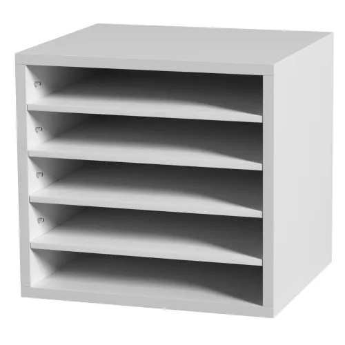 Organizador de literatura 5 compartimentos,succebuy buzón de oficina en madera 13,9 x 12 x 13 pulgadas,certificado epa,para oficina,hogar,aula.